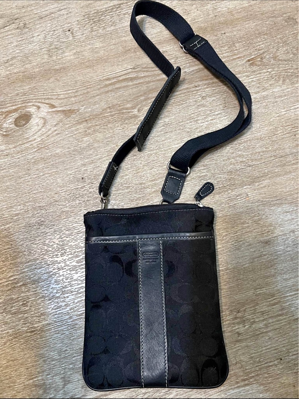 Coach Black Signature Crossbody Bag